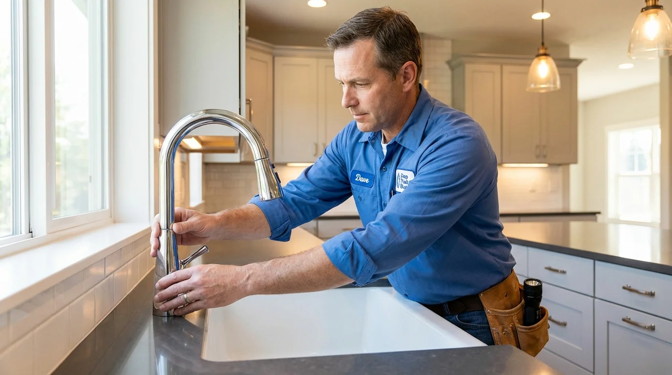 Kitchen faucet installation by Johns Plumbing LLC in Malibu
